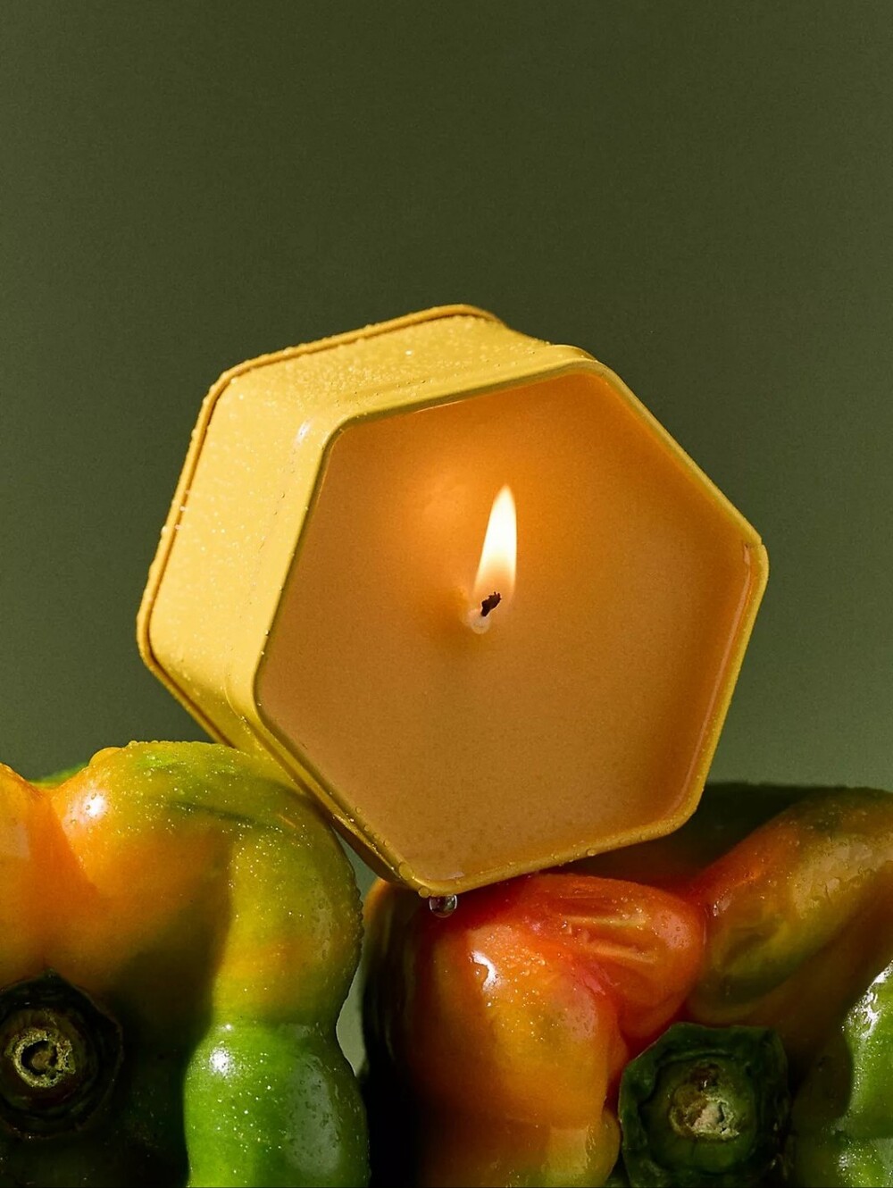 Anthropologie Juliette Fresh Wildflower & Bell Pepper Tin Candle